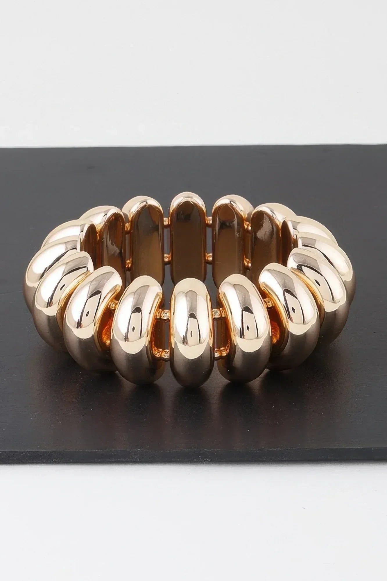 Shiny Multi Hoop Beaded Bracelet Secondary image