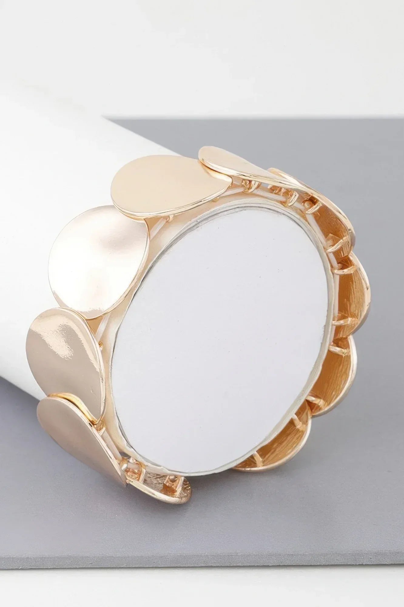 Shiny Flat Disc Plate Bracelet | Mixtshop LLC Main image