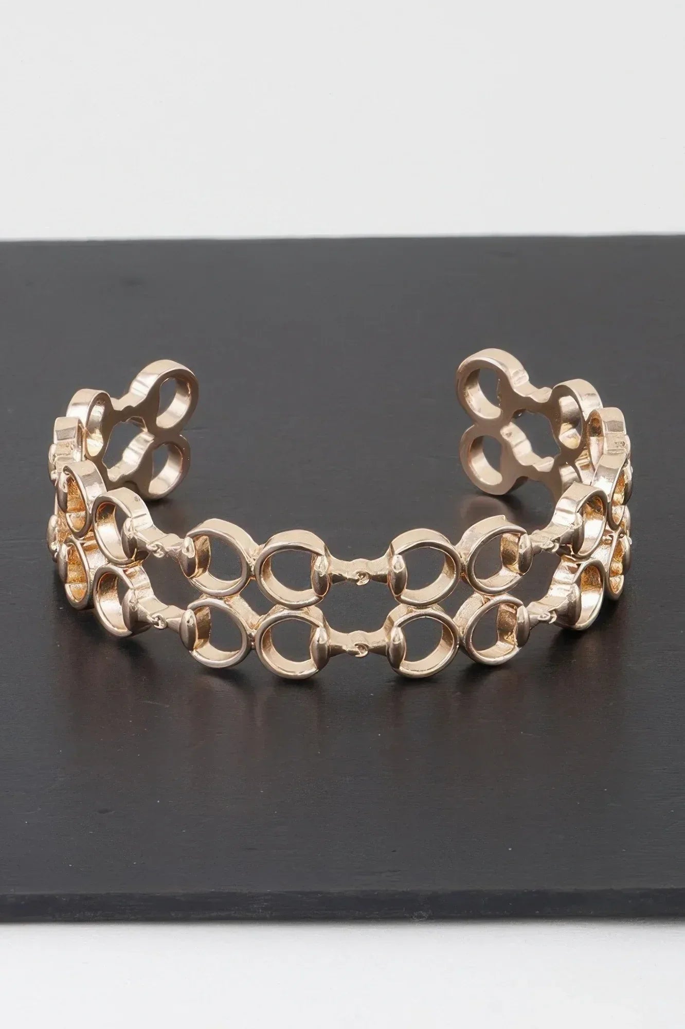 Welded Ring Chain Cuff Bracelet | Mixtshop LLC