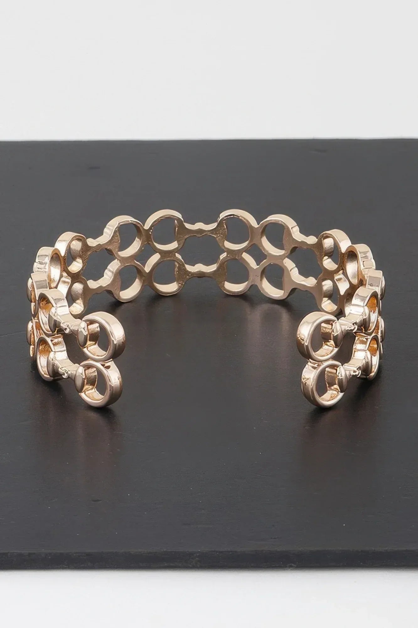 Welded Ring Chain Cuff Bracelet | Mixtshop LLC