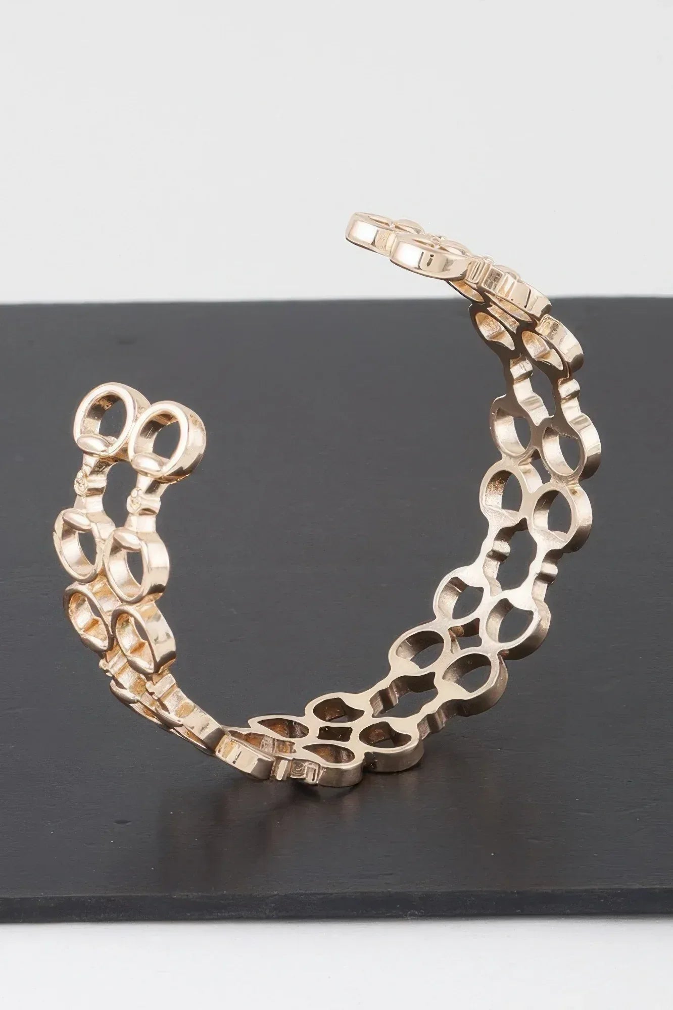 Welded Ring Chain Cuff Bracelet | Mixtshop LLC