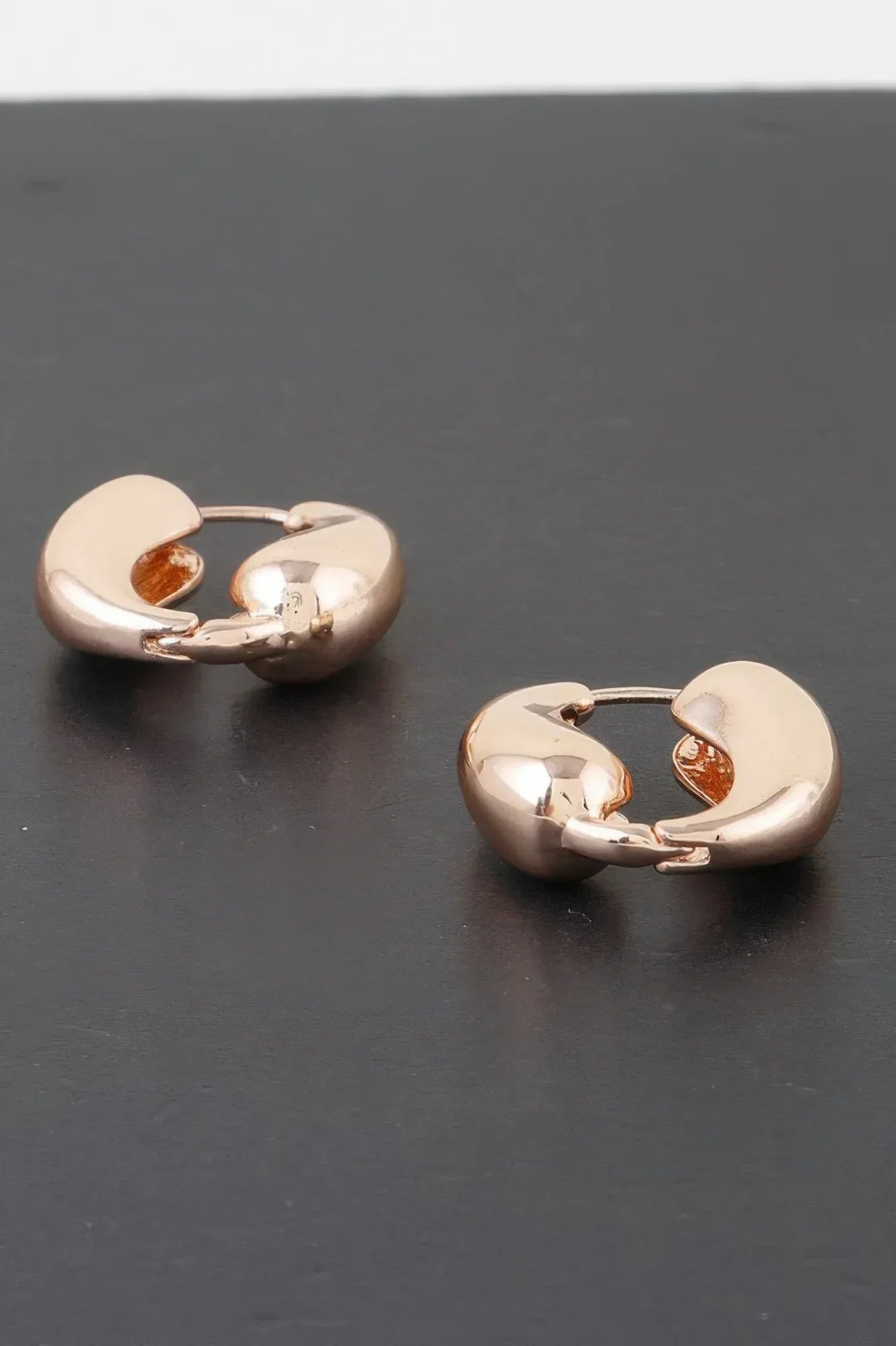 Shiny Yin N Yang Hoop Earrings | Mixtshop LLC Main image