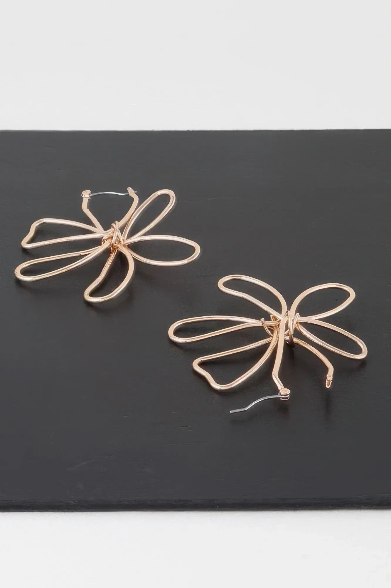 Metal Doodle Flower Earrings | Mixtshop LLC Main image