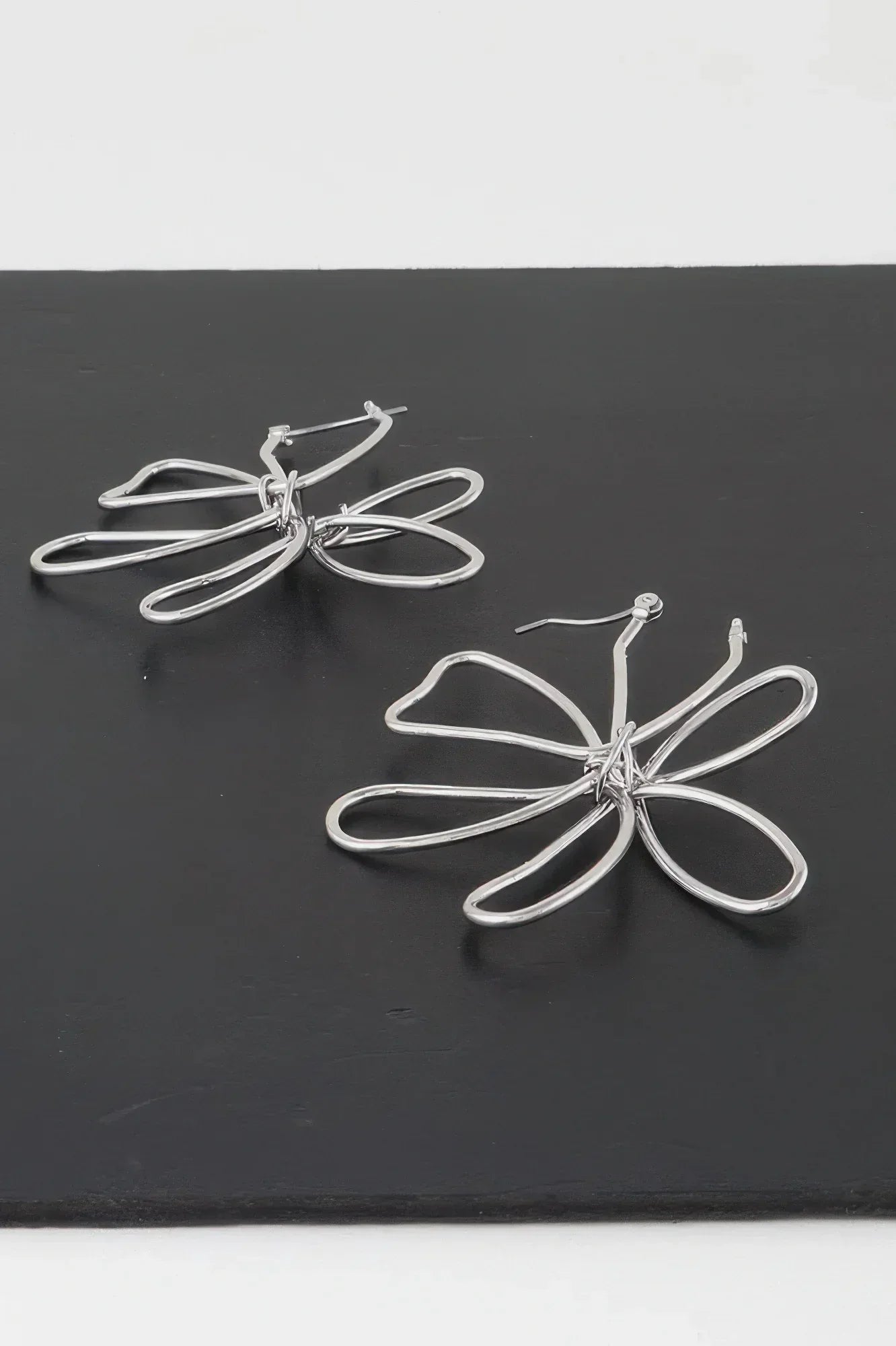 Metal Doodle Flower Earrings | Mixtshop LLC