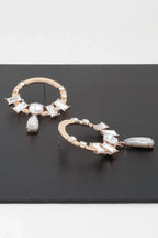 Crystal Jewel Rim Drop Earrings | Mixtshop LLC