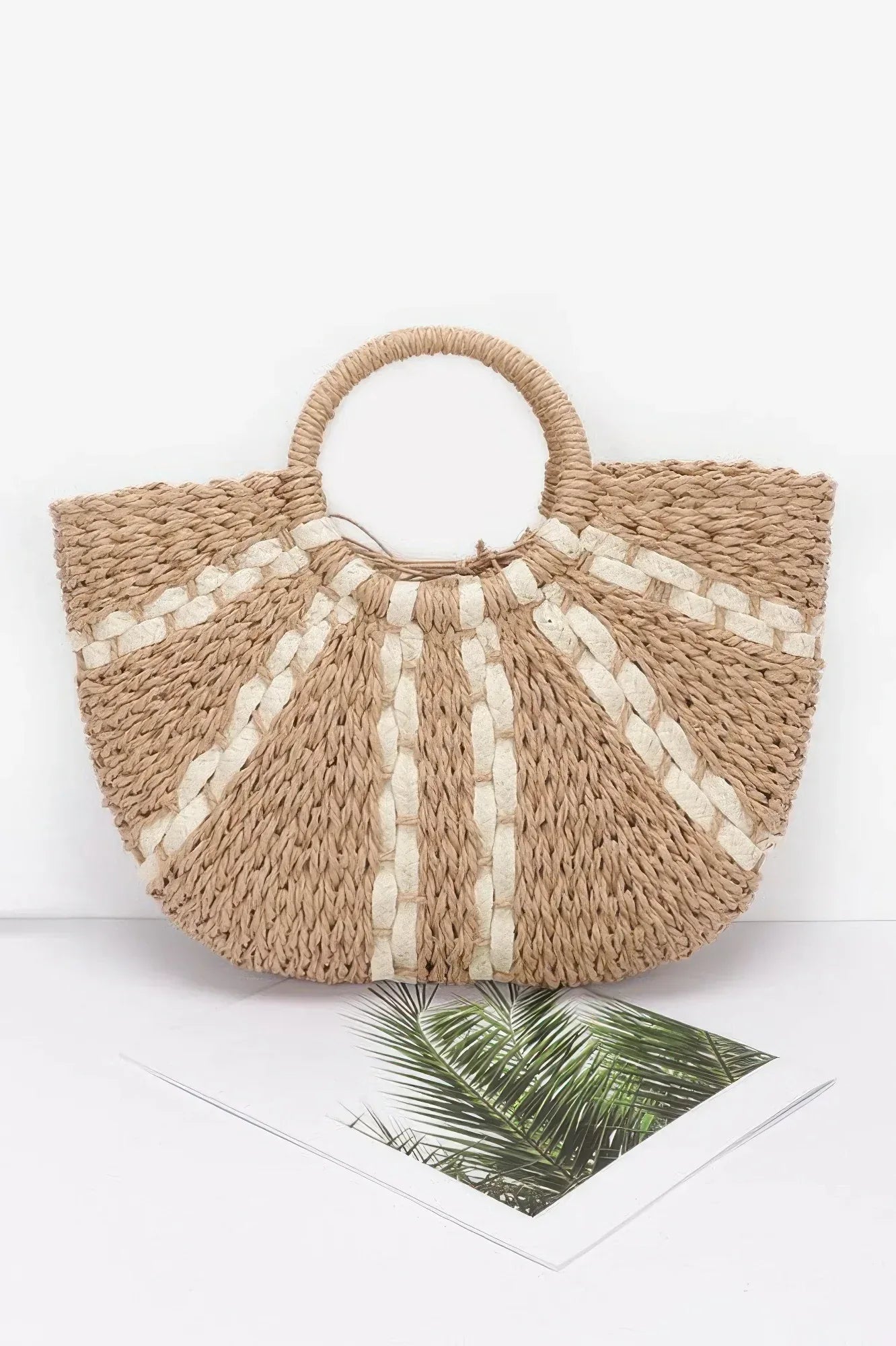 Faux Straw Tote Bag | Mixtshop LLC Main image