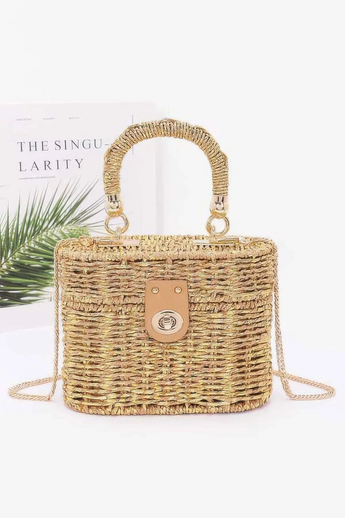 Braided Cotton Box Top Handle Bag | Mixtshop LLC Main image
