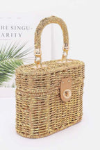 Braided Cotton Box Top Handle Bag | Mixtshop LLC