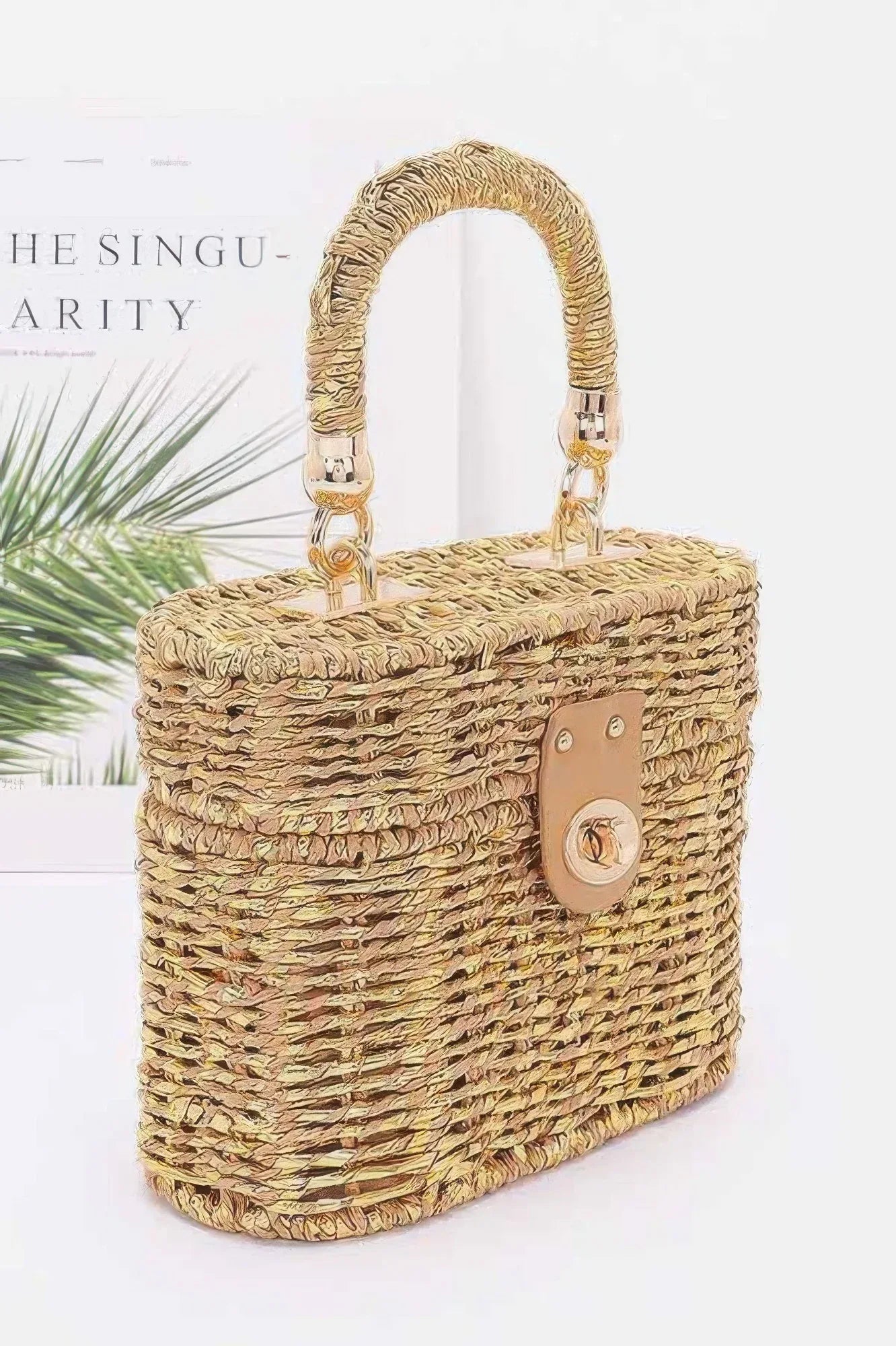 Braided Cotton Box Top Handle Bag | Mixtshop LLC