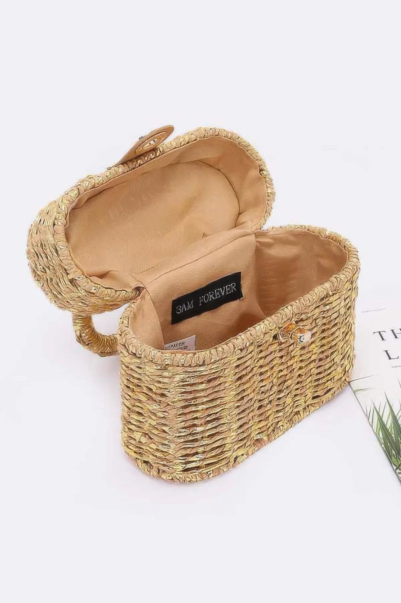Braided Cotton Box Top Handle Bag | Mixtshop LLC