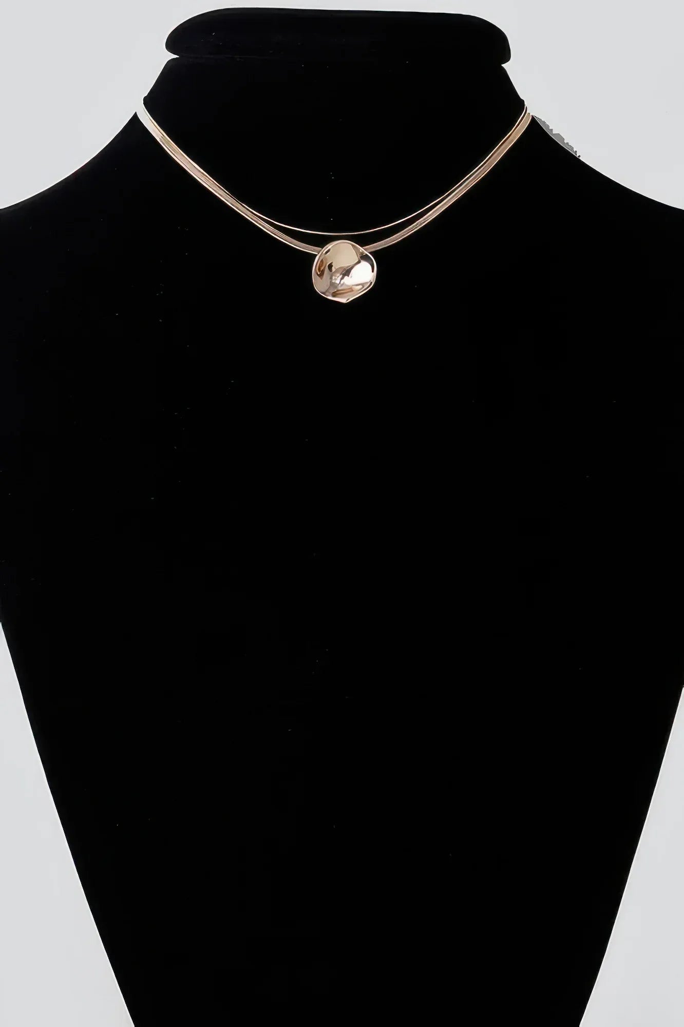 Reflection Plate Snake Chain Necklace | Mixtshop LLC Main image