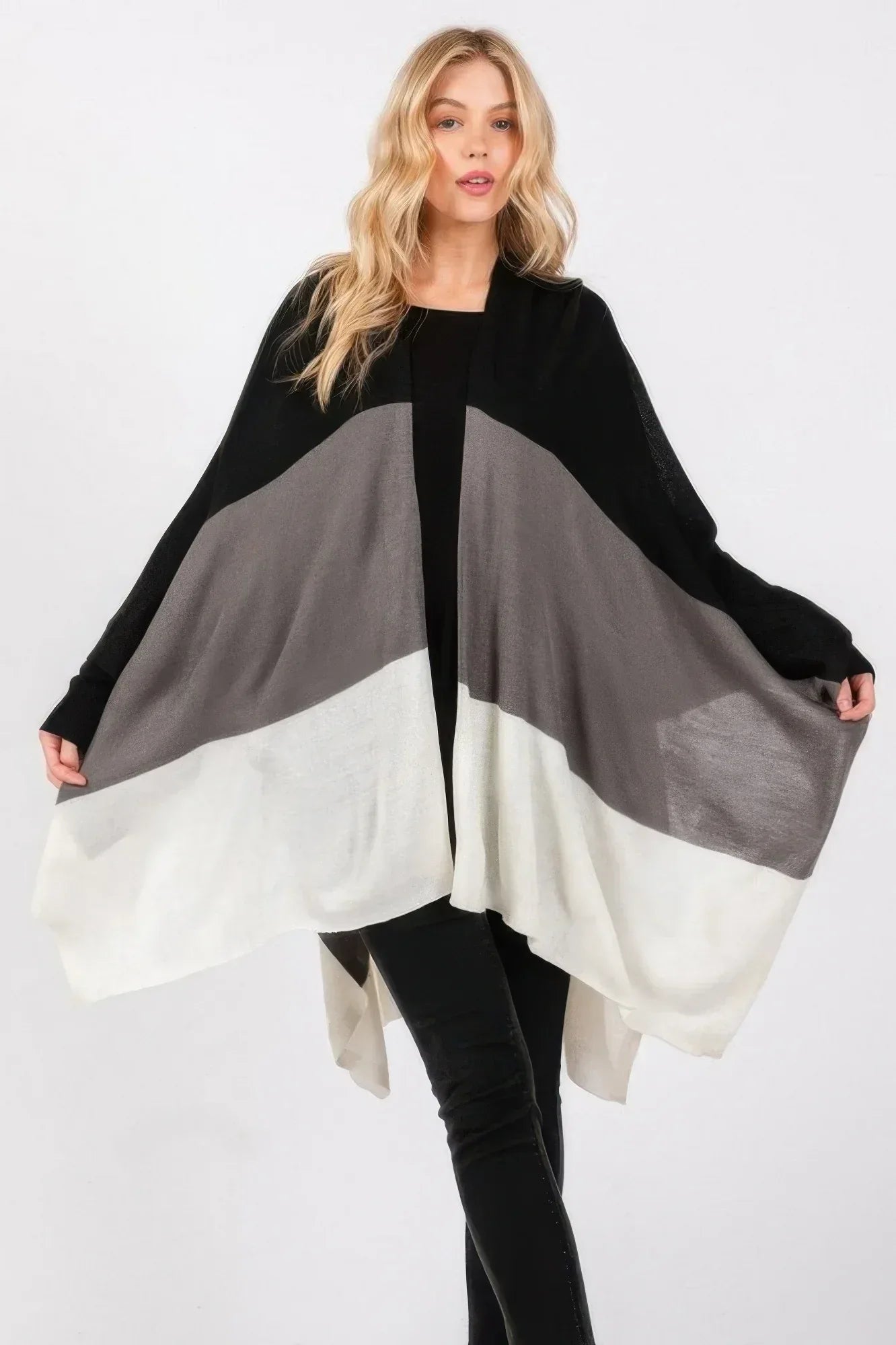 Three Tones Ruana | Mixtshop LLC