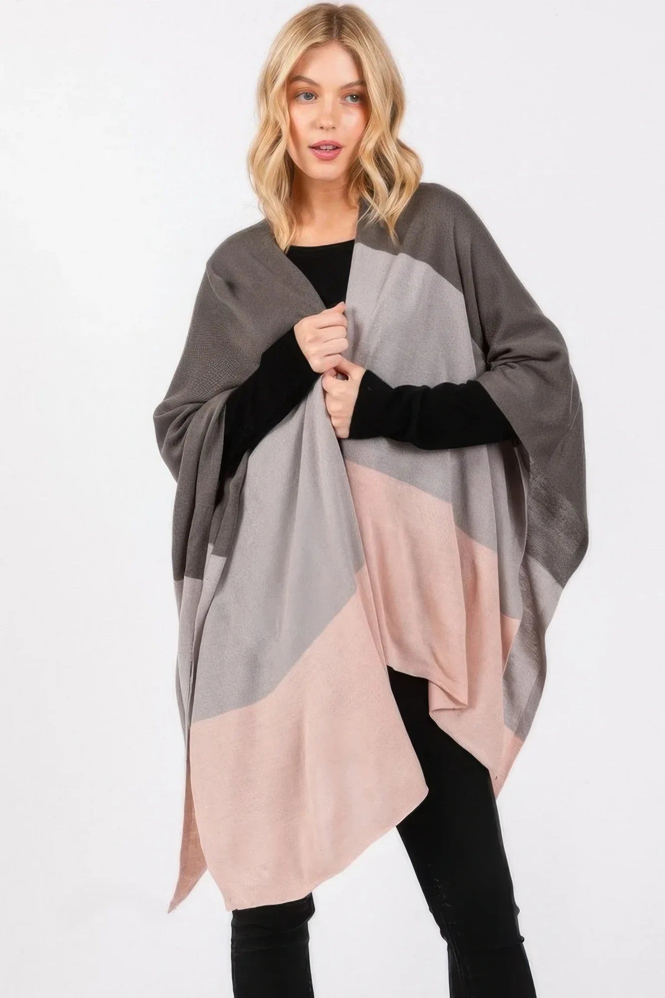 Three Tones Ruana | Mixtshop LLC