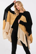 Three Tones Ruana | Mixtshop LLC