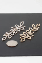 Bejeweled Flower Petal Drop Earrings | Mixtshop LLC