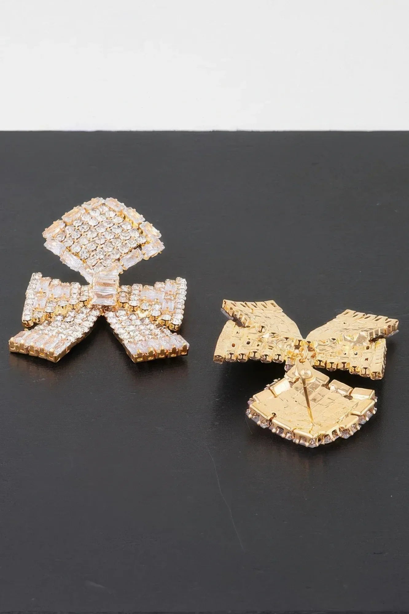 Elegant Bow Rhinestone Earrings | Mixtshop LLC