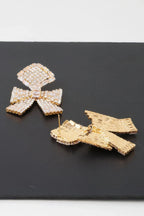 Elegant Bow Rhinestone Earrings | Mixtshop LLC