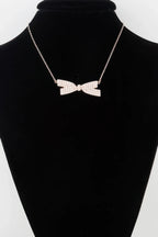 Faux Pearl Bow Necklace | Mixtshop LLC