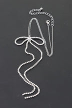 Rhinestone Bow Necklace | Mixtshop LLC