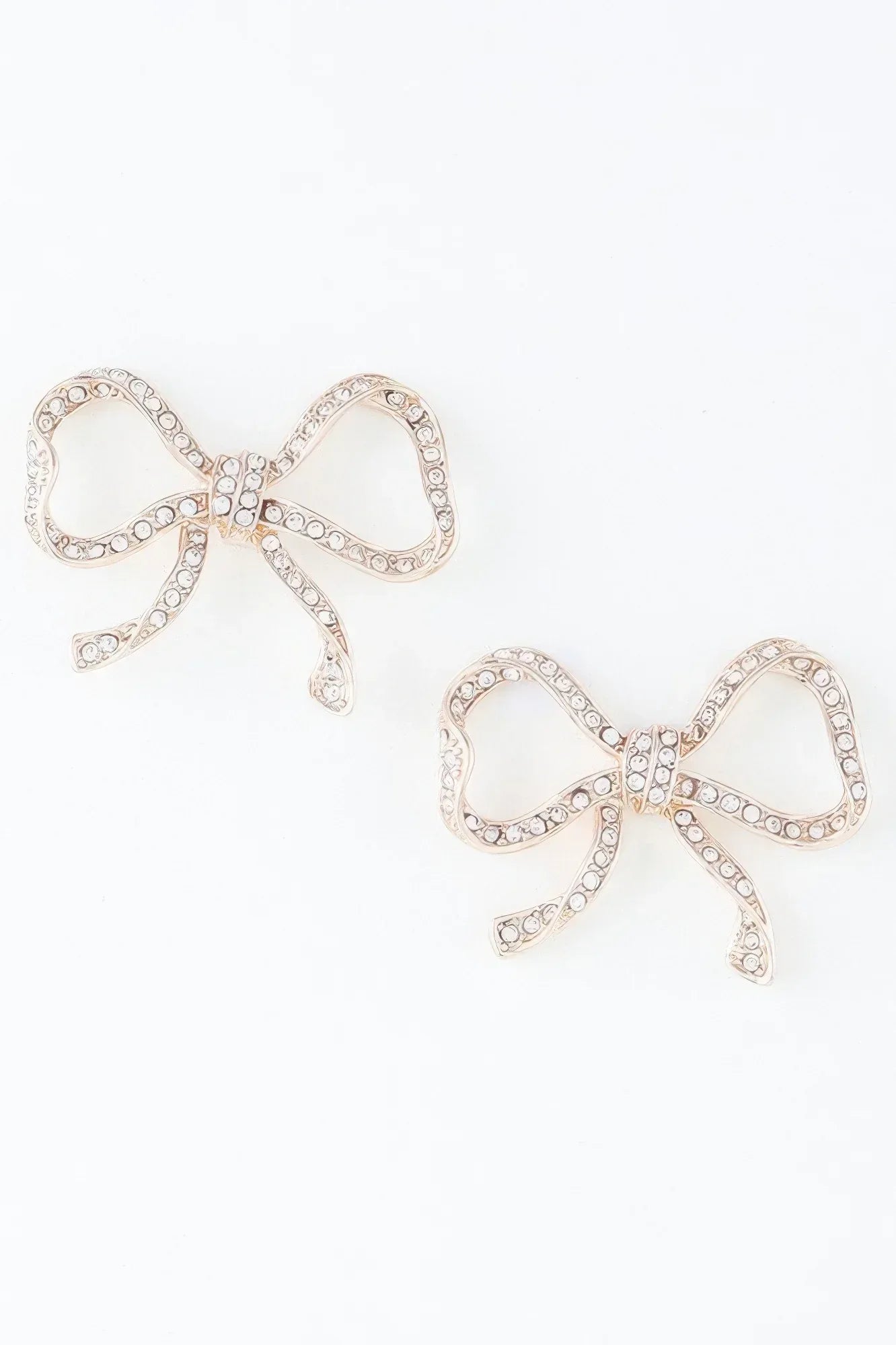 Rhinestone Bow Earrings | Mixtshop LLC Main image