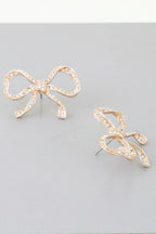Rhinestone Bow Earrings | Mixtshop LLC