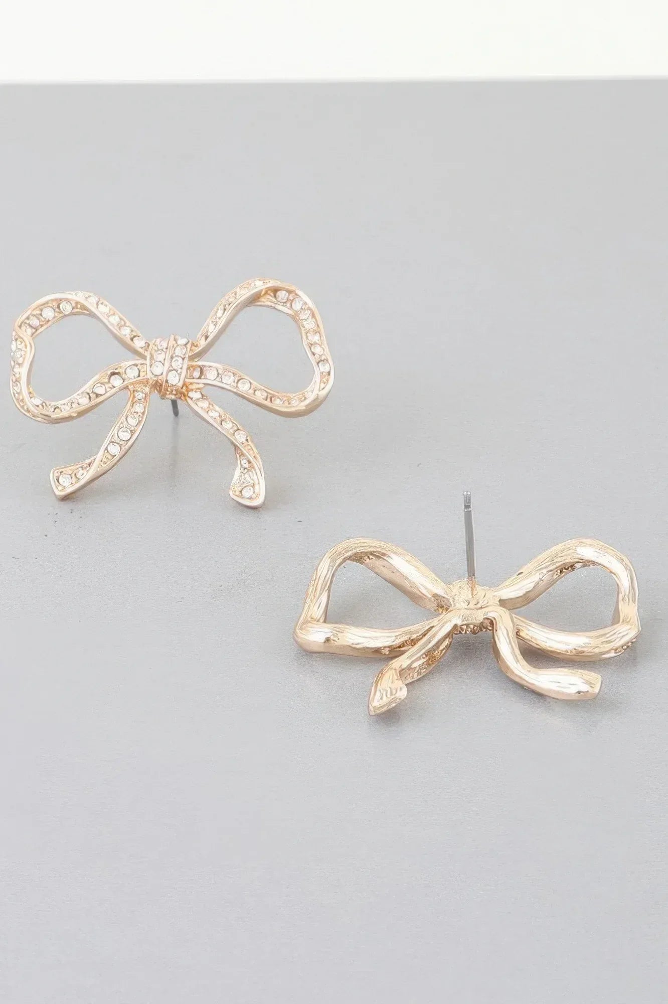 Rhinestone Bow Earrings | Mixtshop LLC