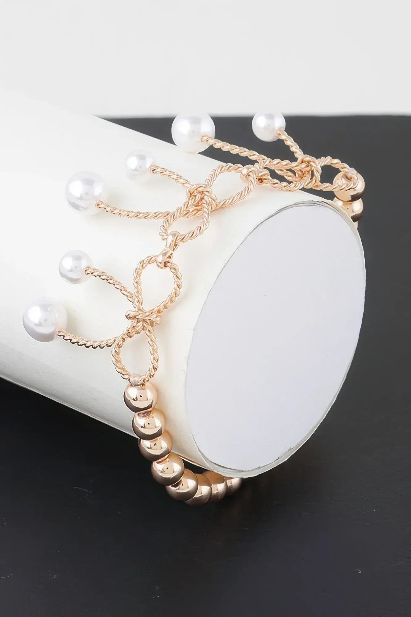 Faux Pearl Bloom Bracelet | Mixtshop LLC Main image
