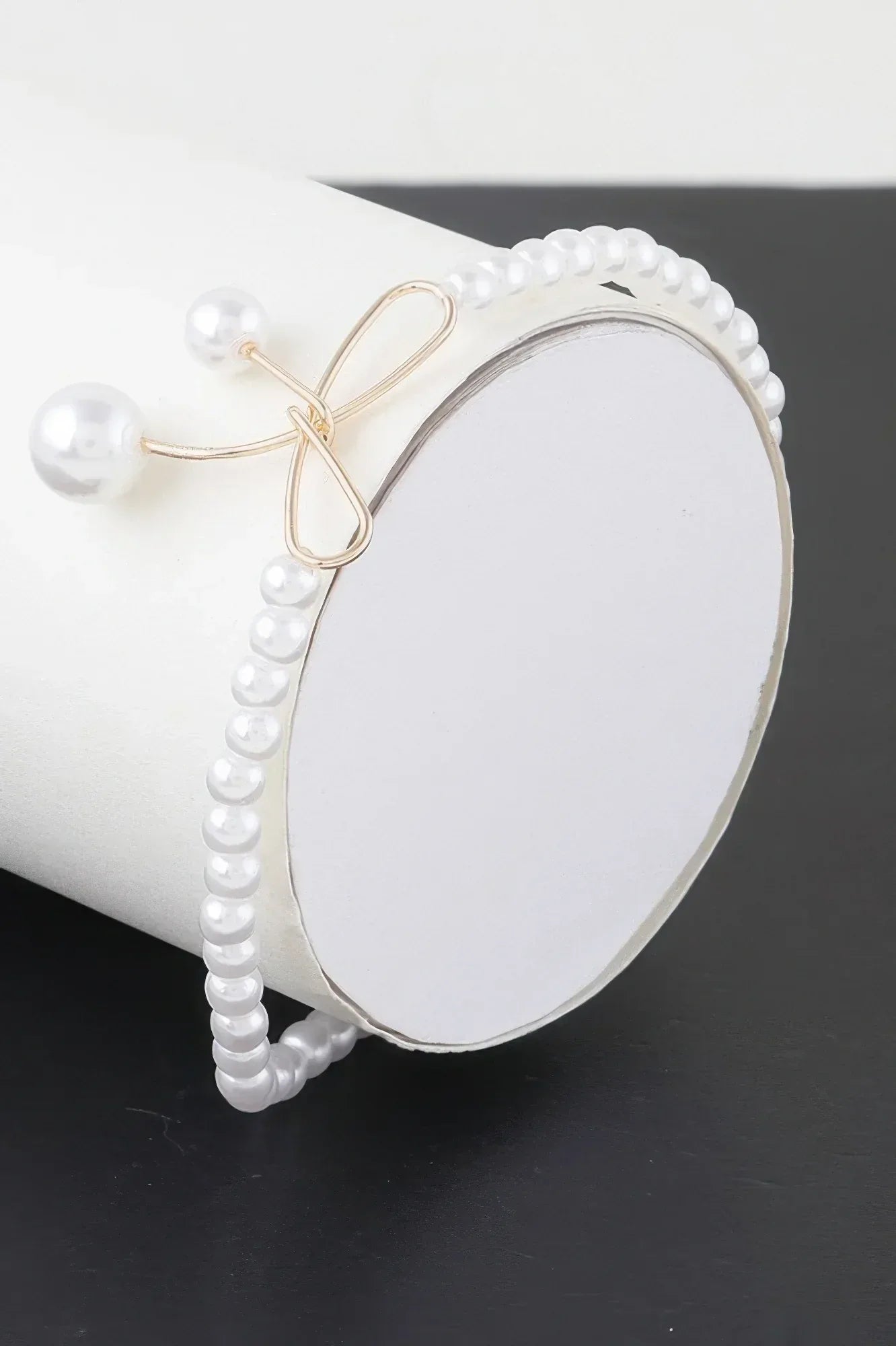 Faux Pearl Bow Bracelet | Mixtshop LLC