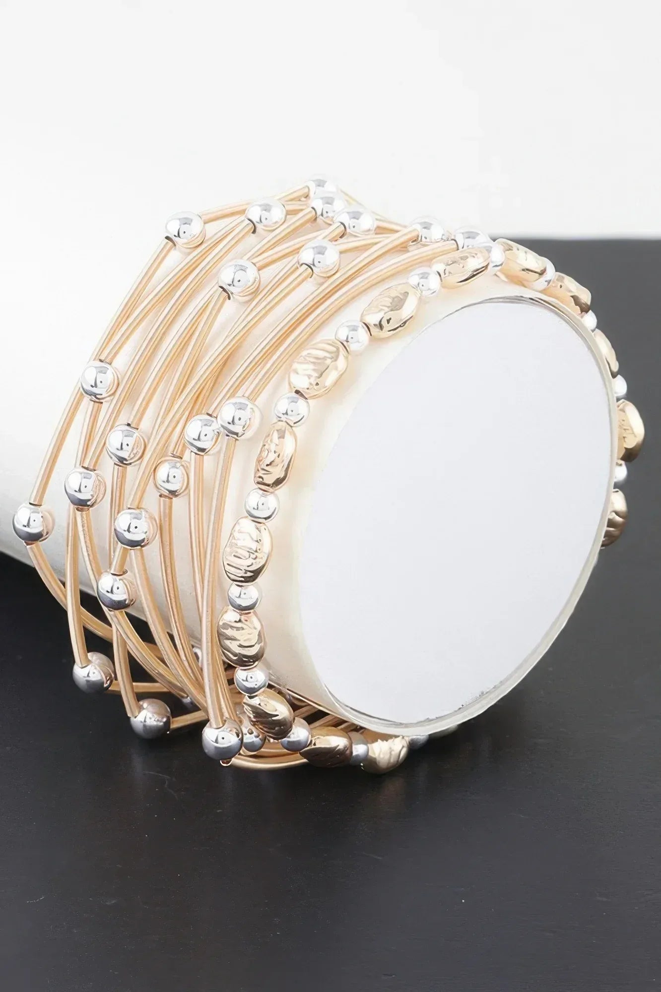 Precious Metal Stackables Bracelet | Mixtshop LLC Main image