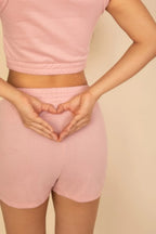Cotton French Terry Crop Top & Shorts Set | Mixtshop LLC