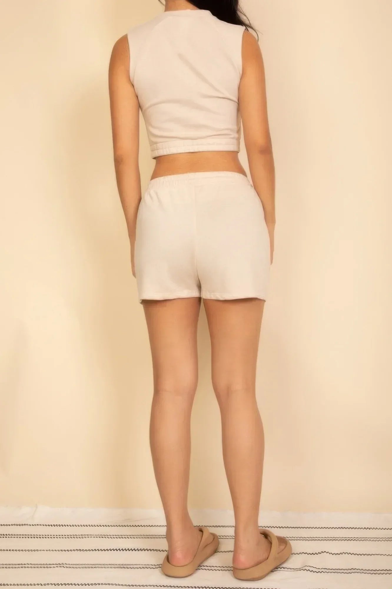 Cotton French Terry Crop Top & Shorts Set | Mixtshop LLC
