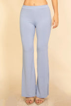 Ribbed Sleeveless Crop Top & Flared Pants Set | Mixtshop LLC