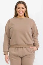 Plus Size Classic Poly Fleece Crewneck Pullover | Mixtshop LLC