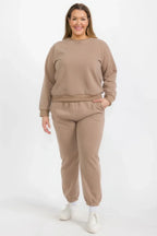 Plus Size Classic Poly Fleece Crewneck Pullover | Mixtshop LLC