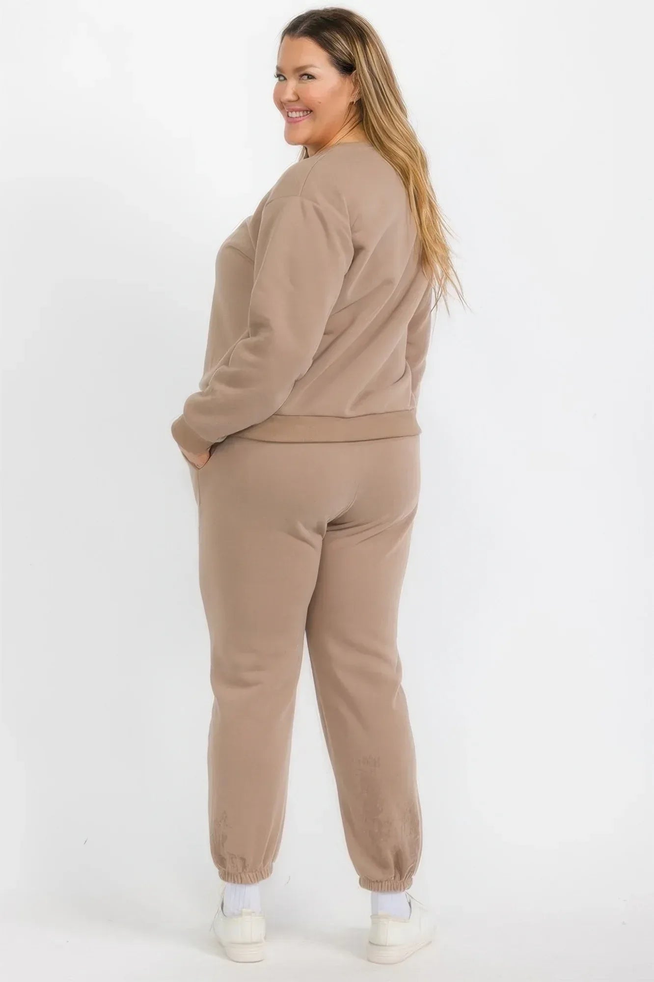 Plus Size Classic Poly Fleece Crewneck Pullover | Mixtshop LLC
