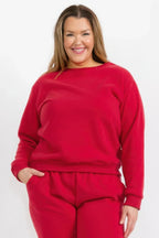 Plus Size Classic Poly Fleece Crewneck Pullover | Mixtshop LLC