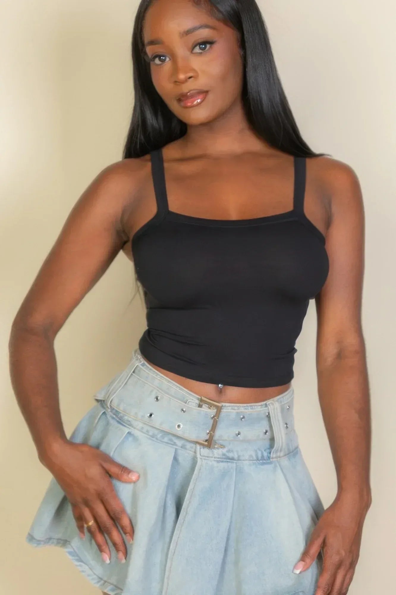 Solid Strap Tank Top | Mixtshop LLC Main image