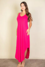 Solid Cami Double Strap Loose Fit Dress | Mixtshop LLC