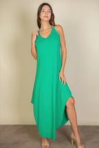 Solid Cami Double Strap Loose Fit Dress | Mixtshop LLC