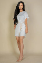 Side Pocket Double Folded Mini Dress | Mixtshop LLC