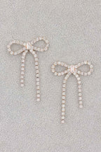 Rhinestone Ribbon Earring | Mixtshop LLC