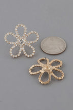 Rhinestone Flower Stud Earrings | Mixtshop LLC