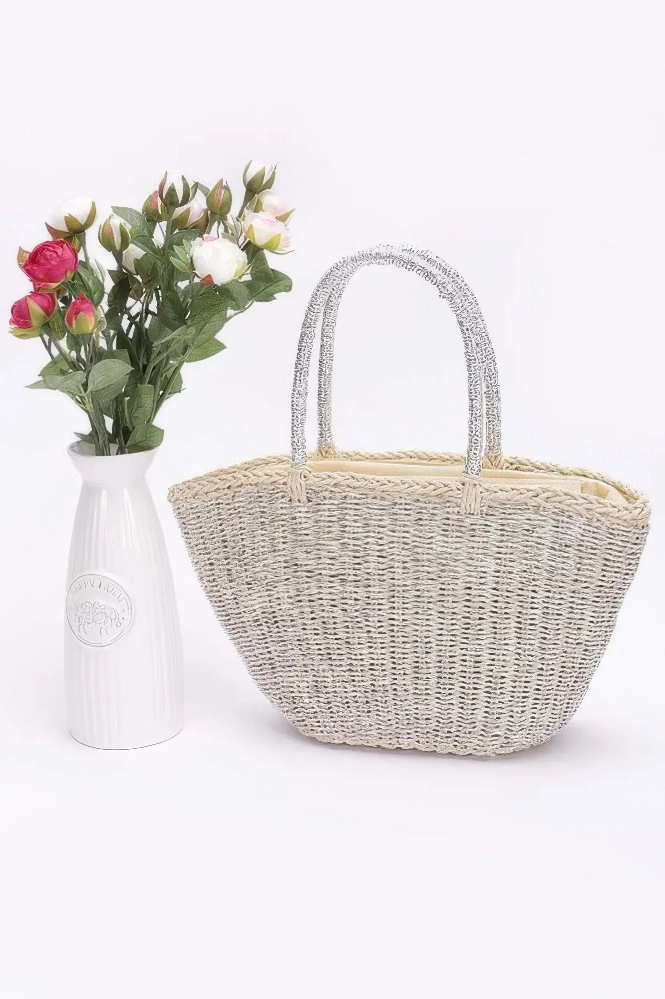 Faux Straw Sunshine Tote | Mixtshop LLC