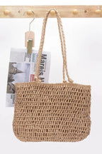 Faux Straw Multi Flower Tote Bag | Mixtshop LLC