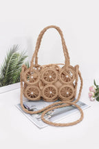 Faux Straw Multi Round Handmade Crossbody Bag | Mixtshop LLC