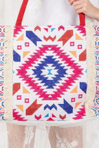 Boho Print Fringe Tote Bag | Mixtshop LLC