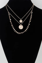 Triple Disc Charm Chain Necklace | Mixtshop LLC