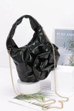 Metallic Big Flower Handle Bag | Mixtshop LLC