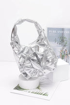 Metallic Big Flower Handle Bag | Mixtshop LLC
