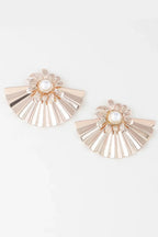 Pearl Fan-shaped Earrings | Mixtshop LLC